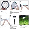 BeideLt Solar Pathway Lights Outdoor, 2 Pack Upgraded Solar Outdoor