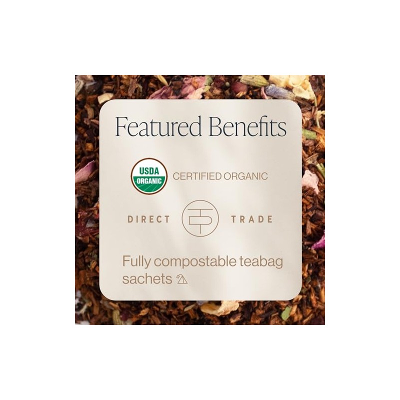 Rishi Tea Té de hierbas con jengibre y limón rosado,