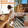 ANPHSIN 12 Pack Boho Rattan Dresser Knobs- Durable Beech Wood