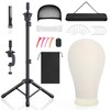 Hemndic Hemndic Wig Stand with Head, Height Adjustable Wig Stand,