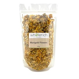 Marigold Flowers (Calendula) 125g - Wholerich Foods