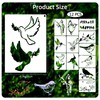 12 PCS Birds Stencils for Painting on Wood, 8x11 Inch
