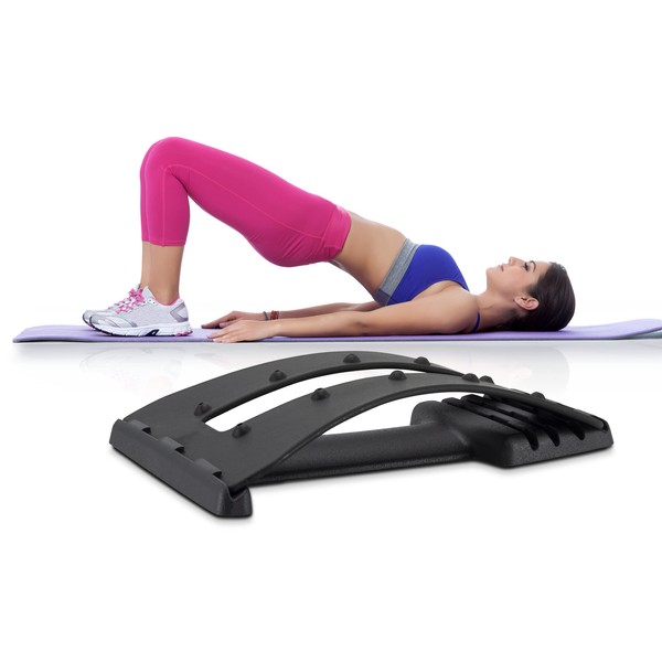 Eternal Living Back Stretcher for Lower Back Pain Relief Upper Back and Back Arch Stretching, Black