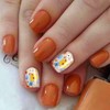 Auiremrti 24 Pieces Flower Press-On Nails, Short Square Spring Nails,