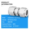 ERGAOBOY 2pcs 8mm OD x 8mm OD 304 Stainless Steel