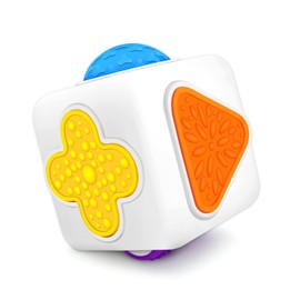 Dcoinc Fidget Toys Cube, 6 Sided Cube Fidget Toy for Kids and Adults Small Anxiety Relief Cubes for ADD ADHD OCD Autism Sensory Toys, Silent Cube Toys Birthday Gifts for Adults Kids