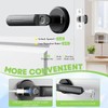 Zengtumy Keyless Entry Door Lock with Fingerprint/Key-Smart Door Lock for