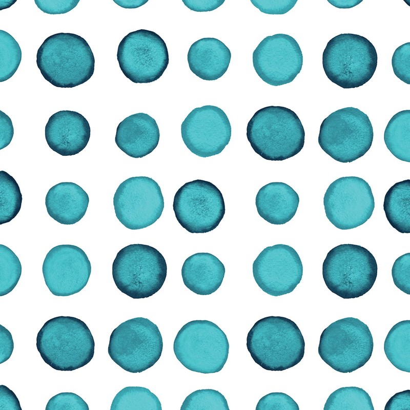 Creative Converting Beverage 2-Sided Blue Watercolor Beverage Napkins-24pcs, Beverage, Dotted