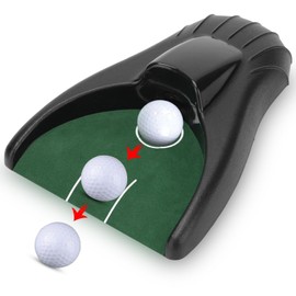 Golf Ball Return Putting Unit, Golf Putting Return Machine Golf Automatic Putting Cup Indoor Golf Putting Hole Golf Training Aid for Home, Office, Backyard