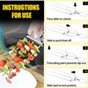 3 Pcs Kabob Skewers for Grilling - 14'' Stainless Steel