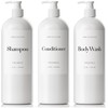 MOIIKKO Refillable Shampoo and Conditioner Dispenser Bottles 900ml Set of