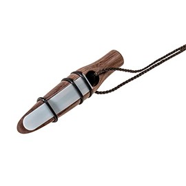 Lockschmiede REHBLATTER – Handmade, Easy to Play 2 in 1 Universal – Deer Leaf with Integrated Fawn Fiep Made of Walnut Wood Includes Digital Instruction Manual