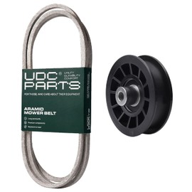 UDC Parts Deck Rebuild Kit/Belt 130969 + Pulley 532194327 / Fits Husqvarna 2042LS 2146XLS 2246LS 2346XLS 2348LS Poulan Pro PB20H42LT PB20H42YT PB22H42YT PB22H46YT