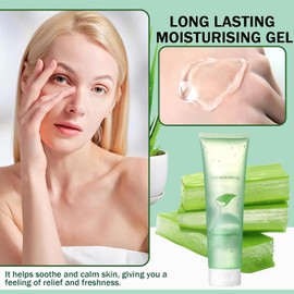 Gel Hidratante Para Rostro Y Cuerpo, Gel No Pegajoso Para Después Del Sol, Loción De Aloe Vera, Cuidado De La Piel, Hidratación Facial Refrescante De Rápida Absorción Y Larga Duración Para