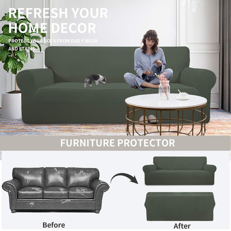 Easy-Going Stretch Sofa Slipcover 1-Piece Sofa Cover Furniture Protector Couch