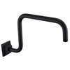 SEABEFORE 13" Gooseneck (S-Shape) Shower Arm Black Shower Head Extension