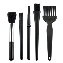 Juxiamal 5 PCS Mini Keyboard Cleaning Brushes Kit, PP Handle Nylon Anti Static Electronic Dust Cleaning Brush for Computer Keyboard Motherboard Camera Small Space