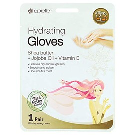 Epielle Guantes hidratantes, 1 par con crema hidratante