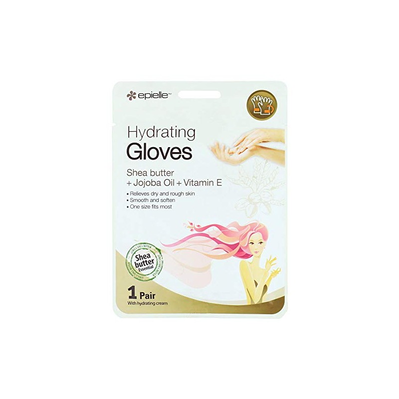 Epielle Guantes hidratantes, 1 par con crema hidratante