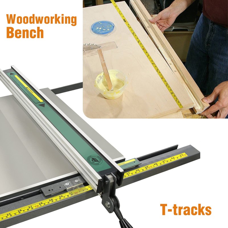 4Pcs Self-Adhesive Measuring Tape, 44 Inch Imperial and Metric Scale