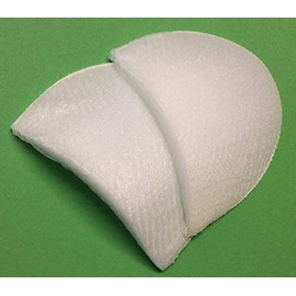 Wholesale for Tailor's Supplies 5 Pairs Shoulder Pads Half Moon White Size S