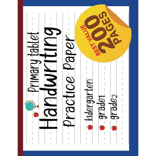 Primary Tablet Handwriting practice paper 200 pages: Blank 200-Page Notebook
