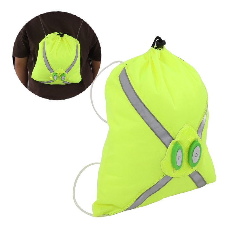 LED Fiber Optic Bundle Pocket Outdoor Cycling Night Running Reflective