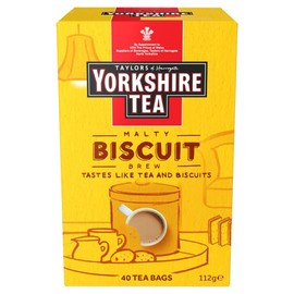 Yorkshire Tea Taylors of Harrogate Biscuit Brew Yorkshire 40 Tea Bags, 112 g (Packaging may vary)