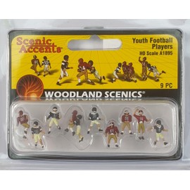 Woodland Scenics A1895 Youth Football Player Figures Track H0 HO 1:87 Youth Football Players