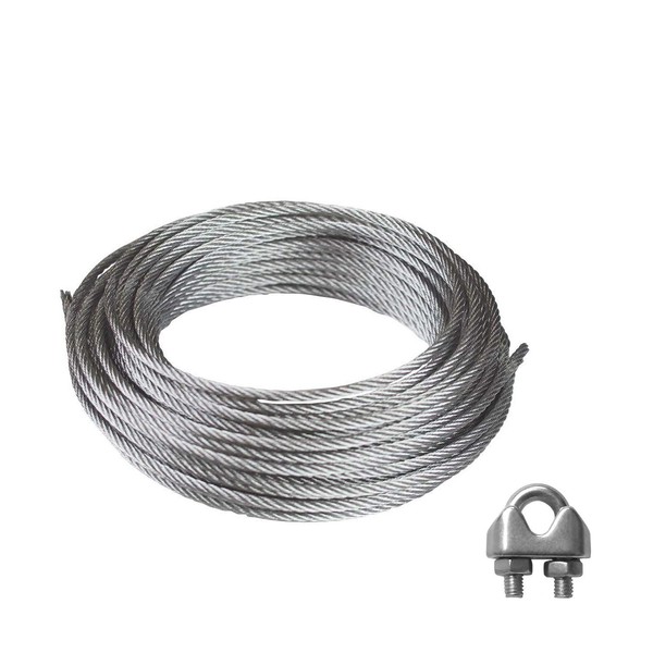 Patio Paradise Shade Sail Hardware Kit 31-Feet Wire Rope and