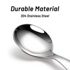 5 Pack Short Handle Scoops - Silver Mini Scoops for