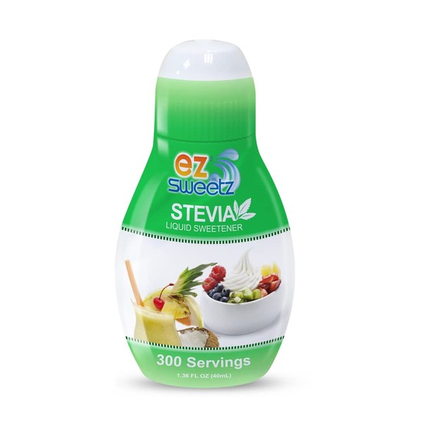 EZ-Sweetz De-bittered Stevia (1.36oz - Liquid Sweetener 300 Servings/Bottle)