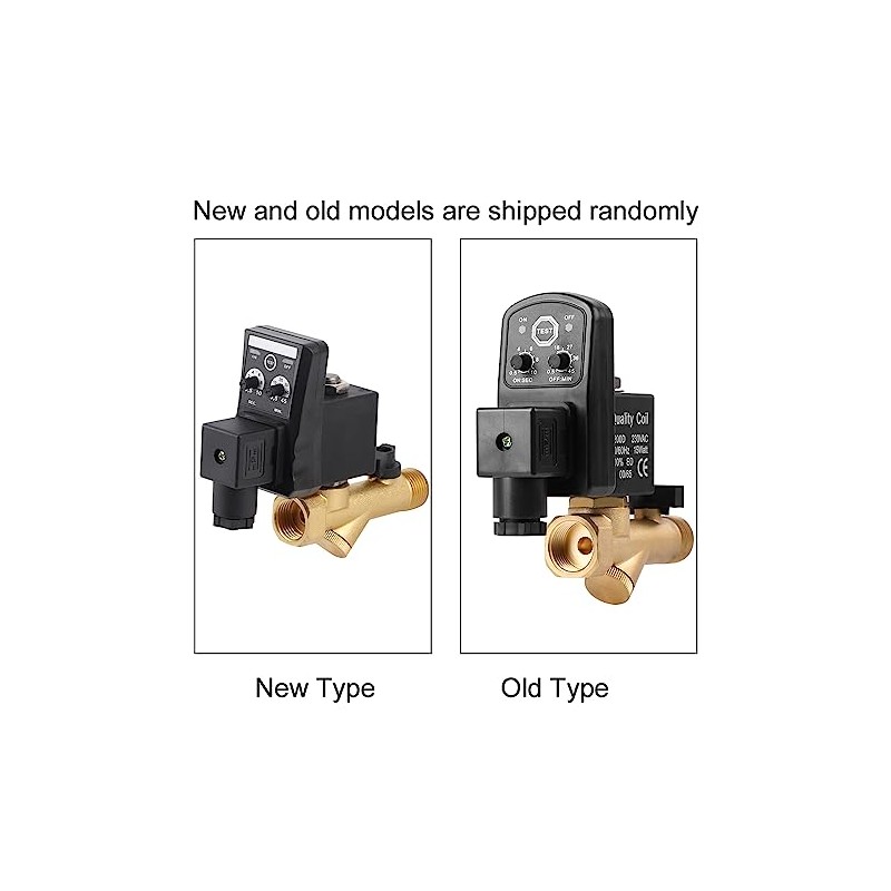 G1/2 DN15 Brass Programmable Automatic Electronic Drain Tap for Air