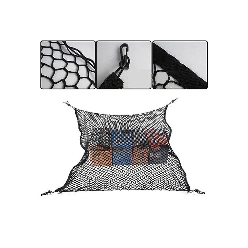CHONGYTTUO 70cm x 70cm Car Trunk Rear Cargo Net Storage