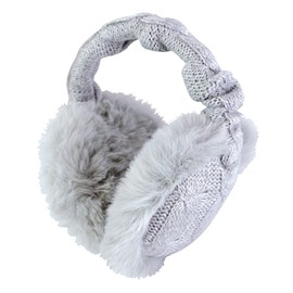 HEAT HOLDERS - Women's Earmuffs, Plush Warm Ear Warmers, Outdoor Thermal Earmuffs, lightgrey