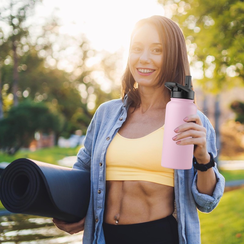 DOMICARE 32 oz Insulated Water Bottle, Vacuum Insulated Stainless Steel