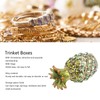 Trinket Boxes Vintage Exquisite Handcraft Rhinestones Trinket Boxes Hinged Jewelry