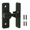 NIYATA 5 Pcs Black Illuminated 90 Degree Door Hook Lock