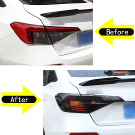 BEBECAR Fit For Honda Civic 2022 Blackout Tail Light Cover Smoked Len Trim Casing