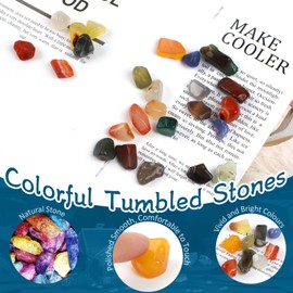 Gemstones for Children, Treasure Hunt, 150 g, Colourful Tumbled Stones, 14 mm - 20 mm Semi-Precious Stone in Various Shapes, Ideal for Children's Birthday, Treasure Hunt, Decoration, Healing Stones,