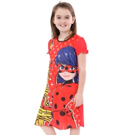 Miraculous Girls Ladybug Nightdress Red Age 6 to 7 Years