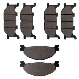 Cyleto Front and Rear Brake Pads for Yamaha YP 400 Majesty Non ABS 2005-2013 YP 400 Majesty ABS 2007-2013 XP 500 T-Max 2004-2007