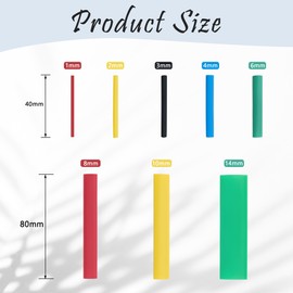 Qancekoo 164 PCS 2:1 Heat Shrink Tubing Kit 5 Colors 8 Sizes Heat Shrink Tubes for Electrical Insulation, Repairs, Wire Connection with Storage Box