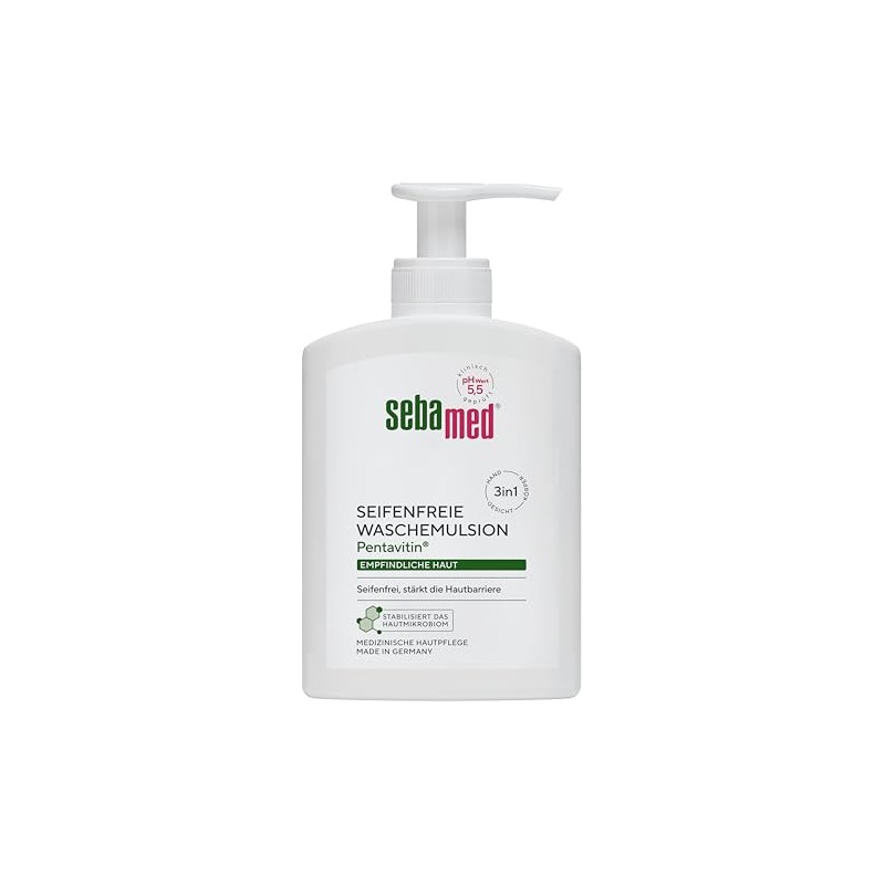 Sebamed Soap Free Wash Emulsion with Dispenser 200 ml, Soap