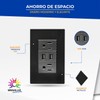 Megaluz HY-J310 Placa Contacto Tomacorriente Inteligente Conector USB 2 Puertos