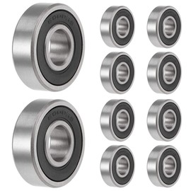 10pcs 6000-2RS Ball Bearings 10mm x 26mm x 8mm Double Protected Deep Groove Ball Bearings for DIY Lathes, Motors, 3D Printers, Milling Machines, Various Mechanical Devices, etc.