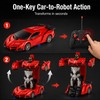 2.4GHz RC Transforming Car Robot Toy – One-Button Deformation Racing