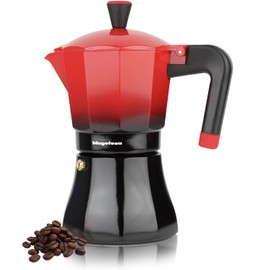 MAGEFESA Tradicional 6-Cup Stovetop Espresso Maker – Italian Moka Pot – Induction Compatible – Stainless Steel & Aluminum – Cool-Touch Handle – Eco-Friendly Coffee Brewer