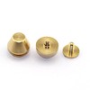 LQ Industrial 25-Pack 1/2" Purse Handbag Feet Nailhead Flat Stud