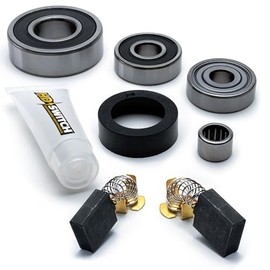 HD Switch 0QEF Electric Motor Bearing Rebuild Kit RM870 RM871 RM872 BTS10BS for Sears Craftsman 137.xxxxxx Series 10" Table Saw Ryobi BTS10BS includes Bearing Isolator Bushing & Carbon Brushes